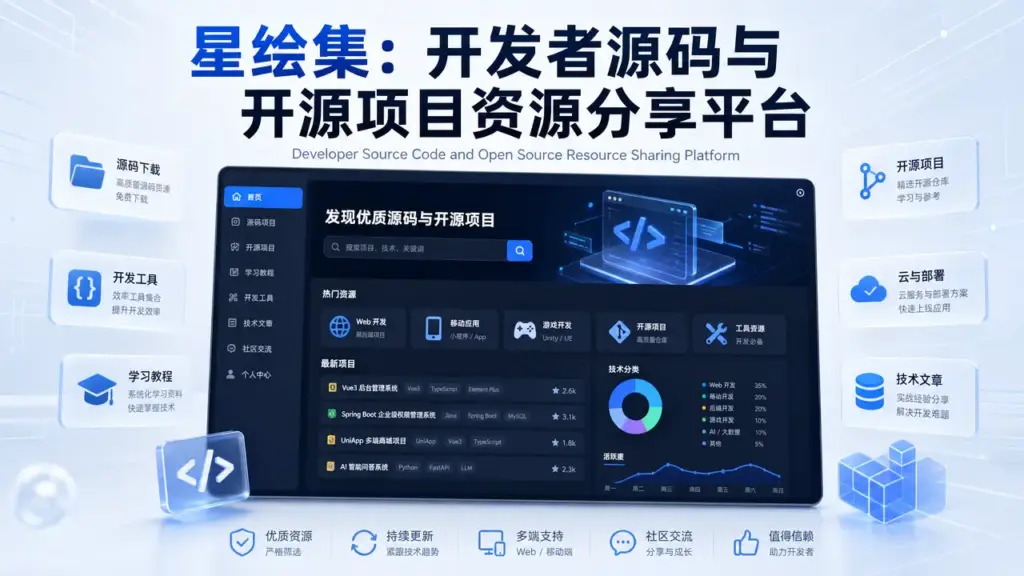 星绘集：开发者源码与开源项目资源分享平台-星绘集
