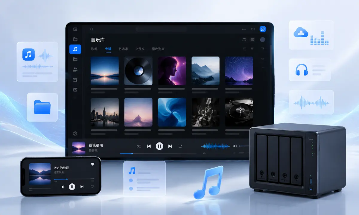 飞牛音频播放功能解读:NAS 也能变成自己的音乐库-星绘集