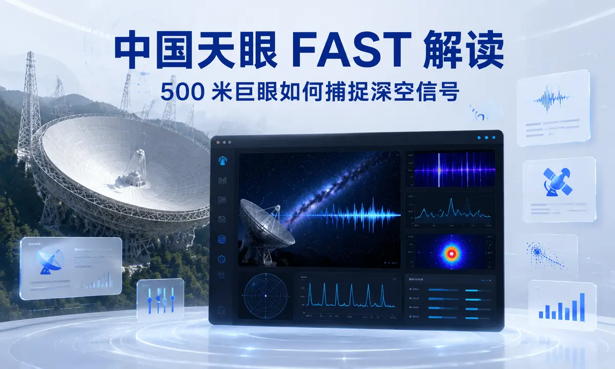 中国天眼 FAST 解读：500 米巨眼如何捕捉深空信号-星绘集