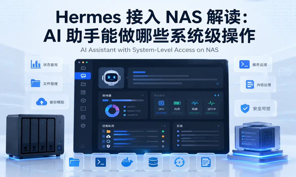 Hermes 接入 NAS 解读:AI 助手能做哪些系统级操作-星绘集