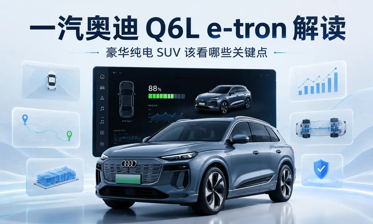 一汽奥迪 Q6L e-tron 解读:豪华纯电 SUV 该看哪些关键点-星绘集