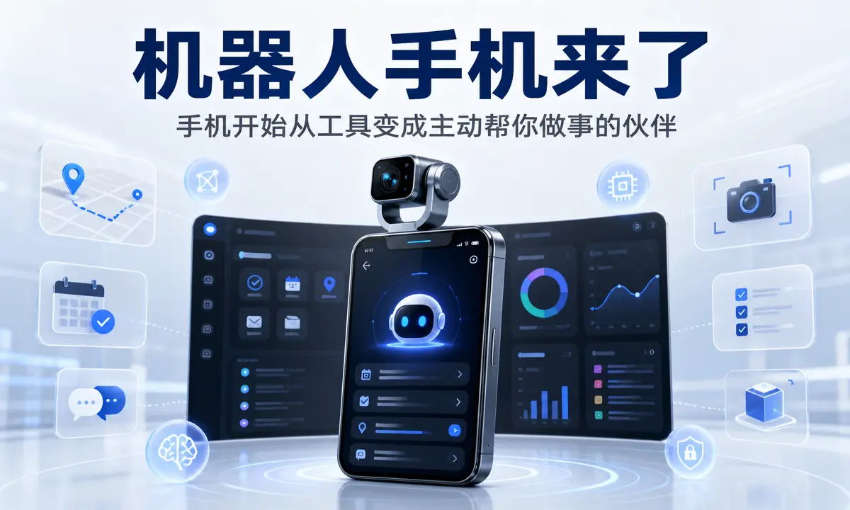 机器人手机来了:手机开始从工具变成主动帮你做事的伙伴-浅刻拾光